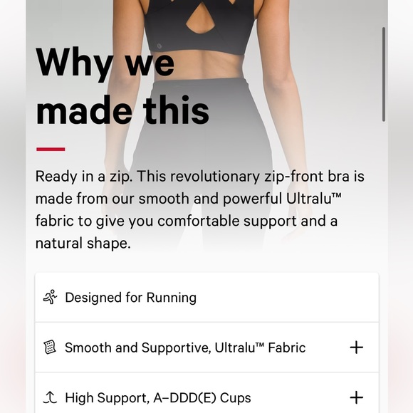 Enlite Front-Zip Bra High Support, A-DDD(E) Cups - Picture 6 of 12